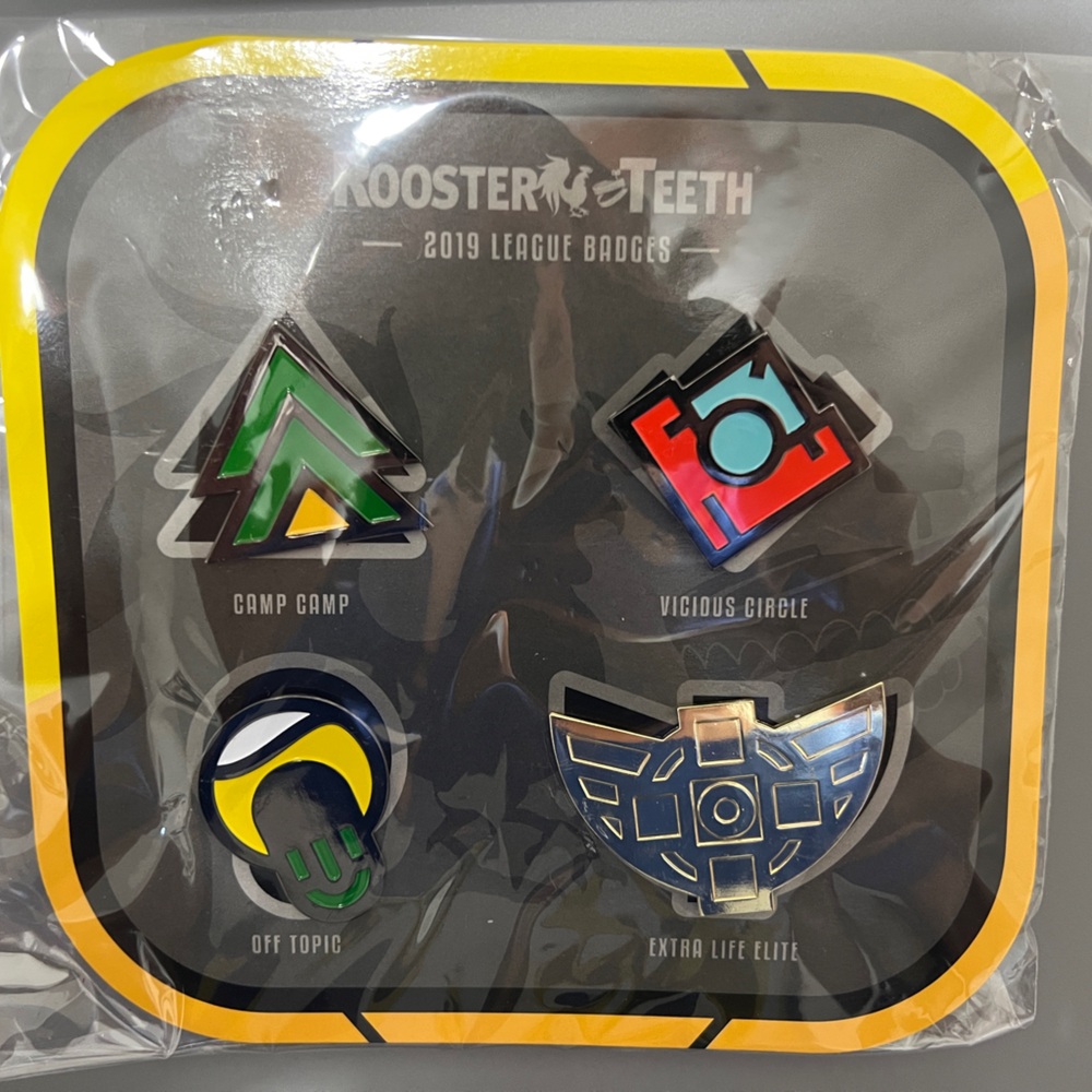 Rooster Teeth Extra Life: 2019 League Badges Pin Set
